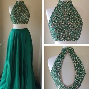 Sherri Hill Emerald Green Dress